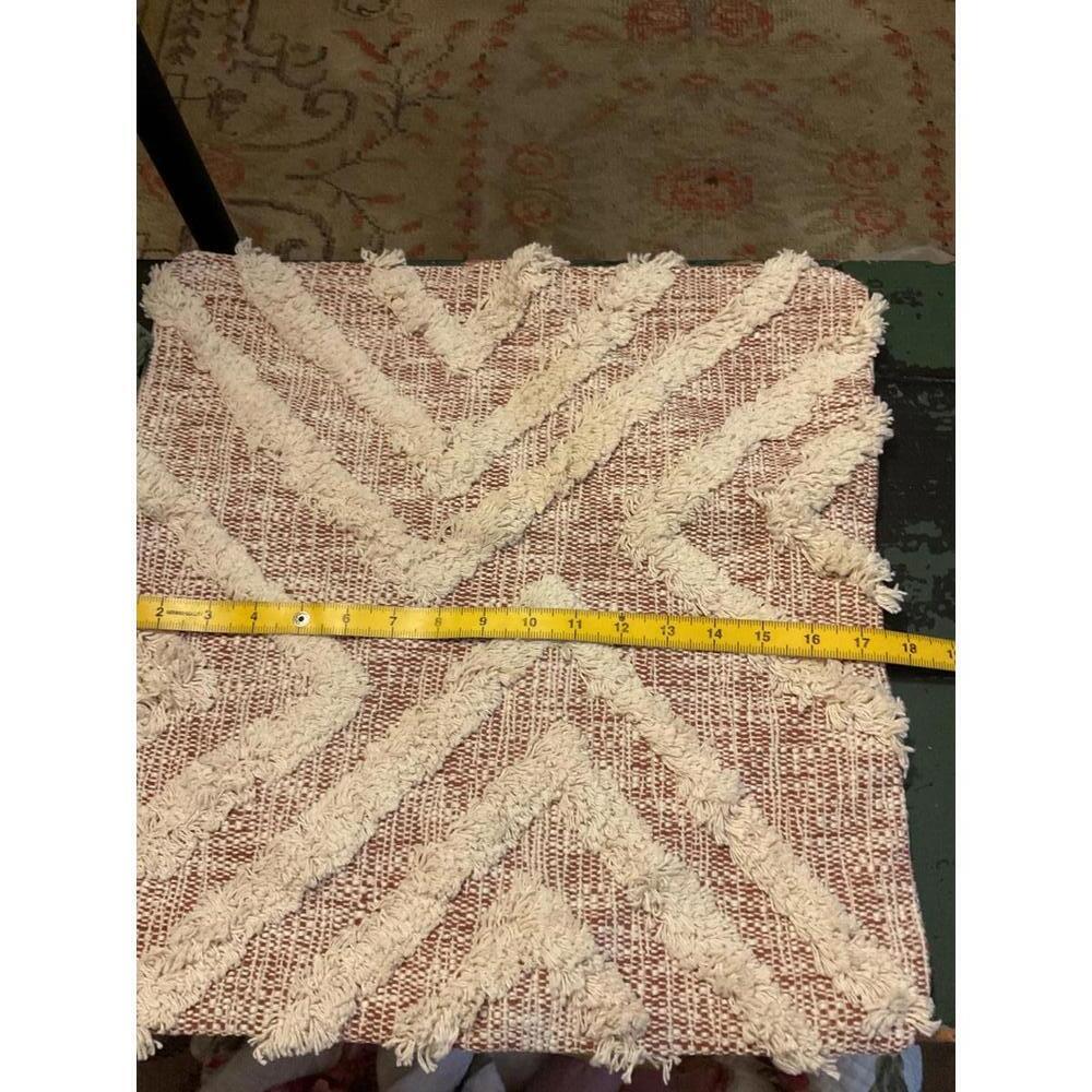 Studio Outback Decorative  Cotton Throw Pillow Cover - Geometric Design Set of 2 - Picture 7 of 9